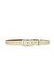 Genuine Leather, 3 cm Silver Color Rectangular Buckle, Light Cream, Stitched Classic Women's Belt, 3Cmkla50 - 2
