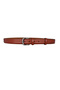 100% Genuine Leather, Red-Brown 3cm Men's Belt, 3cm Women's Belt, Unisex Compatible, Haktoka - 2