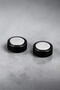 Non-Perforated Magnet Trend Black Plain Round Women Men Unisex Steel Earrings 8mm 1 Piece - 3