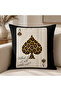 Leopard and Playing Card Themed Decorative Throw Pillow Cover – Modern Living Room Decor – (Double-Sided) - 4