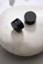 Non-Perforated Magnet Trend Black Plain Round Women Men Unisex Steel Earrings 8mm 1 Piece - 4