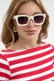 Women's Rolled Sleeves, Boat Neck, Striped Bluz - 2