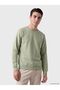Lcwaikiki Classic Green Crew Neck Men's Thick Sweatshirt
