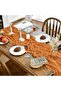 Artoide Mod Red Gauze Fabric Table Runner Boho Style Wedding Party Table Runner 76.2X304.8Cm Seasonal Decor - 3