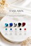 Non-Perforated Magnet Square Crystal Stone Men's Women's Unisex 316 L Steel Earrings 1 Piece - 5