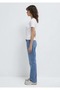 M1601040 V-Neck Basic T-Shirt Women's T-Shirt White - 4