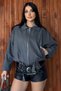 New Season Women's Oversize Belted Bomber Seasonal Jacket - 7
