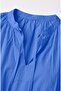 Blue Hakim Collar Poplin Blouse - 5