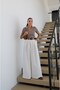 Ecru Pilikaşe Detailed Belted Trousers - 3