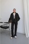Bitter Brown Oversize Bomber Jacket - 4