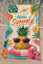 Beach Towel 70X140Cm Pool Spa Sauna Sports Cotton Absorbent Hello Pineapple - 3