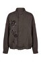 Bitter Brown Embroidered Bomber Jacket - 3