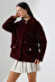 Women's Very Stylish Soft Textured Baby Collar Jacket - 2