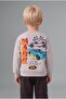 100% Cotton Hot Wheels Licensed Printed Crew Neck Basic Sweatshirt and Jogger Sweatpants 2-Piece Set - 5