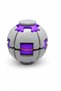 Spinning Fidget Ball Press and Spin Stress Ball Hand Exercise and Relaxation Toy Gray - 2