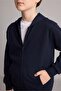 School Hooded Pocket Zippered Boy's Cardigan H2845A826Au - 4