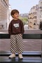 Unisex Checkerboard Patterned Sweatshirt and Pants Set - 4