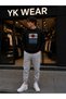 Unisex Tokyo Red Sun Printed Crew Neck Sweatshirt Tracksuit Bottom Top Set