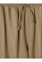 Xside Beige Relax Fit Linen Blend Men's Trousers - 5