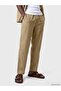 Xside Beige Relax Fit Linen Blend Men's Trousers - 2