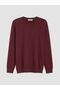 Lcwaikiki Classic Claret Red Crew Neck Men's Knitwear Sweater - 4