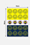 Sticker Set Yellow Navy Blue Arma - Licensed Original - 2