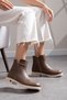Women's Ankle Boots with Special Sole Detail in Faux Leather - Stylish Women's Boots & Booties - 2