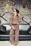 Women's Tencel Fabric Front Zipper Bomber Jacket-Pants Set Sun470 - 4