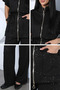 Women's Glitter Detailed Cardigan and Pants Two-Piece Set - 6