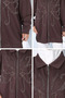 Stone Embellished Zippered Shirt Collar Hijab Jacket - 4