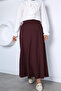 Scuba Fabric Hijab Skirt with Elastic Waist - 3