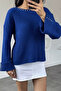 Gülseli Women's Stone Embroidered Self-Patterned Knitwear Sweater - 5