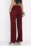 Women's Self-Patterned Elastic Waist Palazzo Trousers - 4
