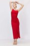 Women's Drape Cut Dress with Gold Buckle on the Shoulder