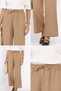Women's Elastic Waist Wide Leg Trousers - 3