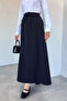 Elastic Waist Double Pocket Hijab Skirt - 5