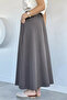 Women's Elastic Waist Double Pocket Skirt - 4
