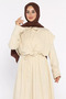 Polo Collar Embroidery Detailed Hijab Dress