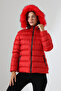 Women's Slim Fit Hooded Plush Short Coat - 6