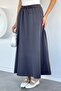 Women's Elastic Waist Double Pocket Skirt - 2