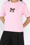Women's Crew Neck Leopard Print T-Shirt - 3