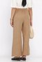 Women's Elastic Waist Wide Leg Trousers - 4