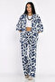 Women's Patterned Kimono Pants Double Set - 3