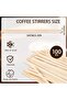 100 Pcs Wooden Coffee Stirrers, Wooden Sticks, Cocktail Stirrers Disposable Stirrers for Hot - 4