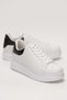 Unisex High Sole Sports Sneaker Shoes White Black - 2