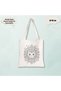 10 Pieces of Mandala Cat Design Paintable Cloth Bag - Educational Hobby Painting Bag - 2
