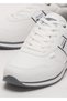 Men's Leather Lace-Up Sports Shoes White - Smoke - 5