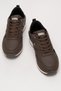 Men's Leather Lace-Up Sports Shoes Brown - 6
