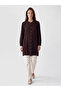 Brown Judge Collar Textured Women's Shirt Tunic - 3