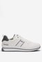 Men's Leather Lace-Up Sports Shoes White - Smoke